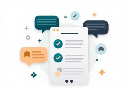 Illustration representing feedback and communication